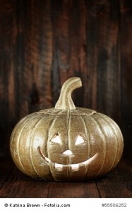 Halloween Pumpkin on Wood Grunge Rustick Background